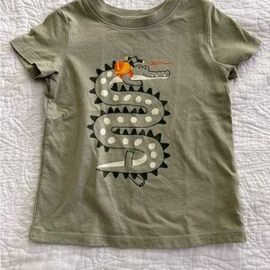 Kids Green Crocodile Graphic T-Shirt size 2t